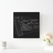 ヴィンテージの理髪店の印|の理容師のポーランド人の柱時計 スクエア壁時計 (ホーム)