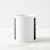 ヴィンテージの理髪店の印 コーヒーマグカップ (中央)