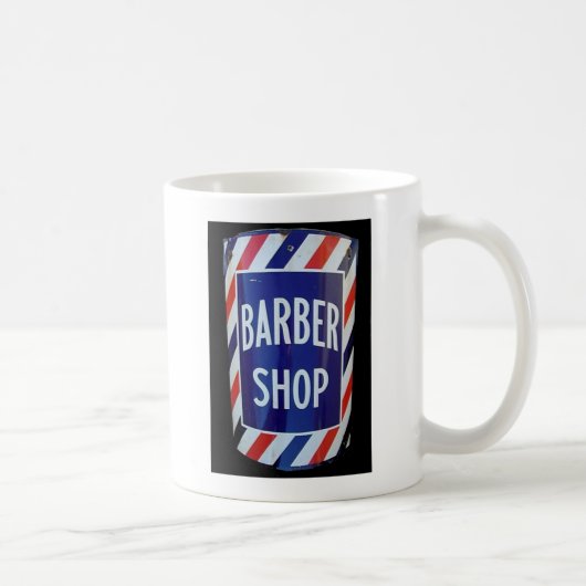 ヴィンテージの理髪店の印 コーヒーマグカップ (右)