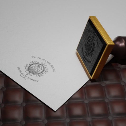 ヴィンテージの瓶ラベルスタパーソナライズされたンプ ラバースタンプ