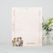 ヴィンテージの生意気な女性ハイティー文房具 (スタンド正面)