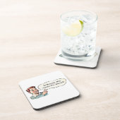 ヴィンテージの生意気な男の子（2本指の敬礼） コースター (右側)