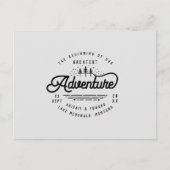 ヴィンテージの田舎の森で日付を守る 案内ポストカード (正面)