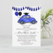 ヴィンテージの甲虫の風船が卒業して運転 招待状 (スタンド正面)