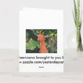 ヴィンテージの申し入れ、結婚してくれないか。 カード (裏面)