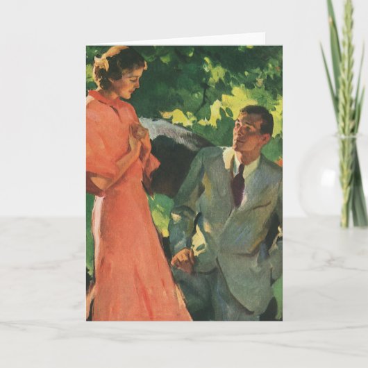 ヴィンテージの申し入れ、結婚してくれないか。 カード (正面)