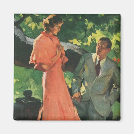 ヴィンテージの申し入れ、結婚してくれないか。 マグネット (正面)