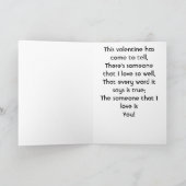 ヴィンテージの男の子および女の子のバレンタイン シーズンカード (内部)