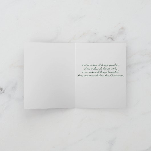 ヴィンテージの男の子と女の子のスイングクリスマスカード シーズンカード (内部)