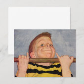 ヴィンテージの男の子のアップ、フィットネスとエクササイズ (正面/裏面)