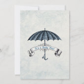 ヴィンテージの男の赤ちゃんのシャワーの招待状 招待状 (裏面)