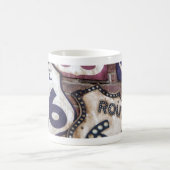 ヴィンテージの画像的なルート66 コーヒーマグカップ (中央)