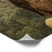 ヴィンテージの疑問に思森のアールデコ ポスター (角)