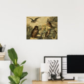 ヴィンテージの疑問に思森のアールデコ ポスター (ホームオフィス)