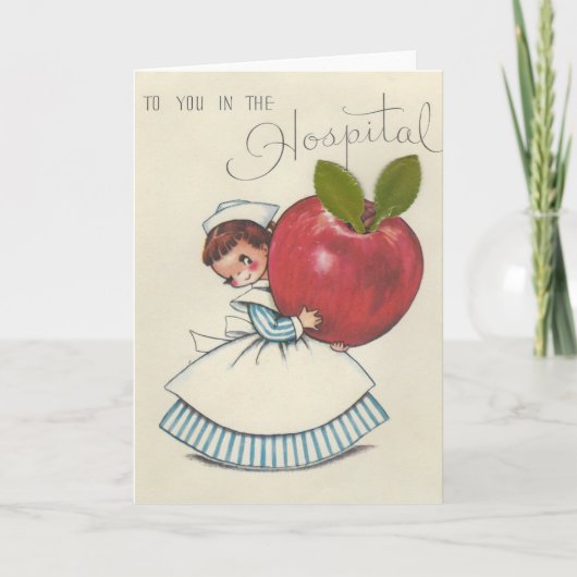 ヴィンテージの病院の滞在 カード (正面)