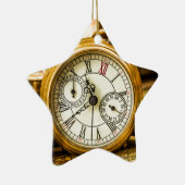 ヴィンテージの白いウサギの古代steampunkの腕時計 セラミックオーナメント (右)