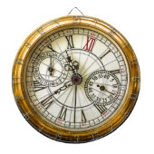 ヴィンテージの白いウサギの古代steampunkの腕時計 ダーツボード (正面)