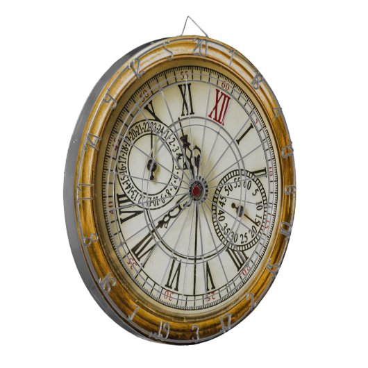 ヴィンテージの白いウサギの古代steampunkの腕時計 ダーツボード (正面左)