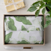 ヴィンテージの白いオランダカイウユリによってはティッシュペーパーが開花します 薄葉紙 (ギフト)