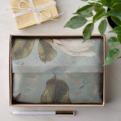 ヴィンテージの白いマグノリアの花のデコパージュ 薄葉紙 (ギフト)