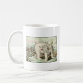 ヴィンテージの白くまの芸術 コーヒーマグカップ (左)
