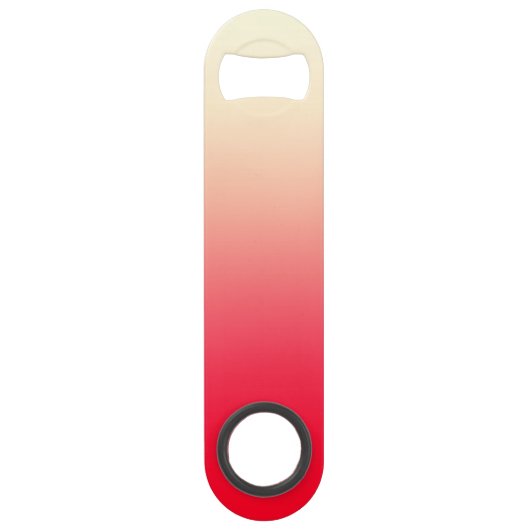 ヴィンテージの白くグラデーションな勾配への粋なネオン赤 スピード栓抜き (正面)
