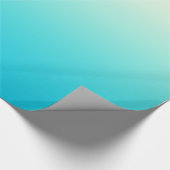 ヴィンテージの白くグラデーションな勾配への粋な水のティール(緑がかった色) ラッピングペーパー (角)