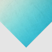 ヴィンテージの白くグラデーションな勾配への粋な水のティール（緑がかった色） 薄葉紙 (詳細)