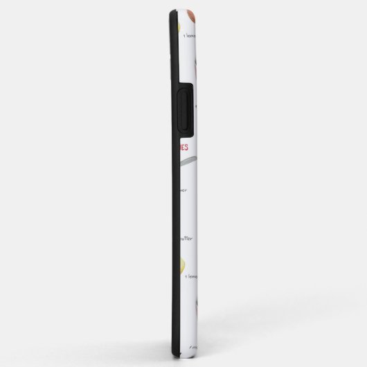 ヴィンテージの白と赤の青の黄色のレシピ Case-Mate iPhoneケース (裏面/右)