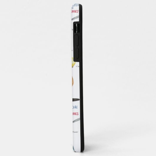 ヴィンテージの白と赤の青の黄色のレシピ Case-Mate iPhoneケース (裏面/左)