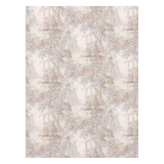 ヴィンテージの白鳥が遺跡の間のパターン テーブルクロス (正面)