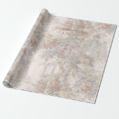 ヴィンテージの白鳥が遺跡の間のパターン ラッピングペーパー (アンロールド)