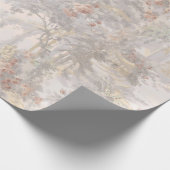 ヴィンテージの白鳥が遺跡の間のパターン ラッピングペーパー (角)