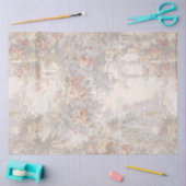 ヴィンテージの白鳥が遺跡の間のパターン 薄葉紙 (クラフト)