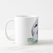 ヴィンテージの白鳥のコーヒー・マグ コーヒーマグカップ (左)