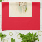 ヴィンテージの白鳥 キッチンタオル (折り畳み)