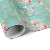 ヴィンテージの白鳥 ラッピングペーパー (ロールコーナー)