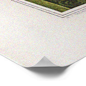 ヴィンテージの白鳥、睡蓮とトンボ ポスター (角)