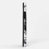 ヴィンテージの白黒のモダンな花のデザイン Case-Mate iPhoneケース (裏面/右)