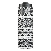 ヴィンテージの白黒の柄d タンブラー (正面)