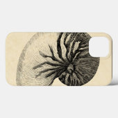 ヴィンテージの白黒コンシュの貝 Case-Mate iPhoneケース (裏面 (横))