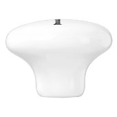 ヴィンテージの白黒トンボのイラストレーション セラミックノブ (側面)