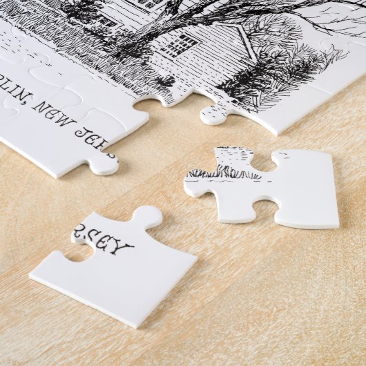 ヴィンテージの百年の統一メソジスト教会のパズル ジグソーパズル (側面)