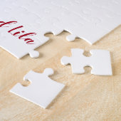 ヴィンテージの盾の赤白青のアメリカのワシの星 ジグソーパズル (側面)