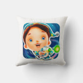 ヴィンテージの眠いジャックの枕 クッション (裏面)