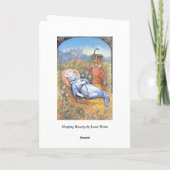 ヴィンテージの眠れる森の美女猫カード カード (裏面)