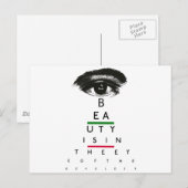 ヴィンテージの眼球図のギフト ポストカード (正面/裏面)