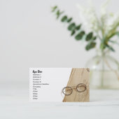 ヴィンテージの眼科医Specs及びガラス 名刺 (スタンド正面)