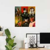 ヴィンテージの着飾ったニマルのポスター ポスター (ホームオフィス)