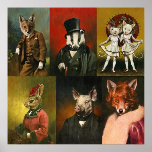 ヴィンテージの着飾ったニマルのポスター ポスター (正面)